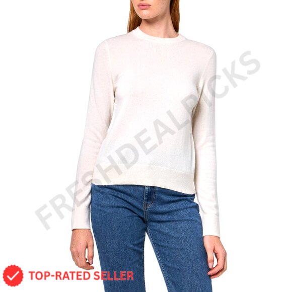 Classic Crew Sweater Minimal Chic Elegant Pullover Women's Knitwear Preppy